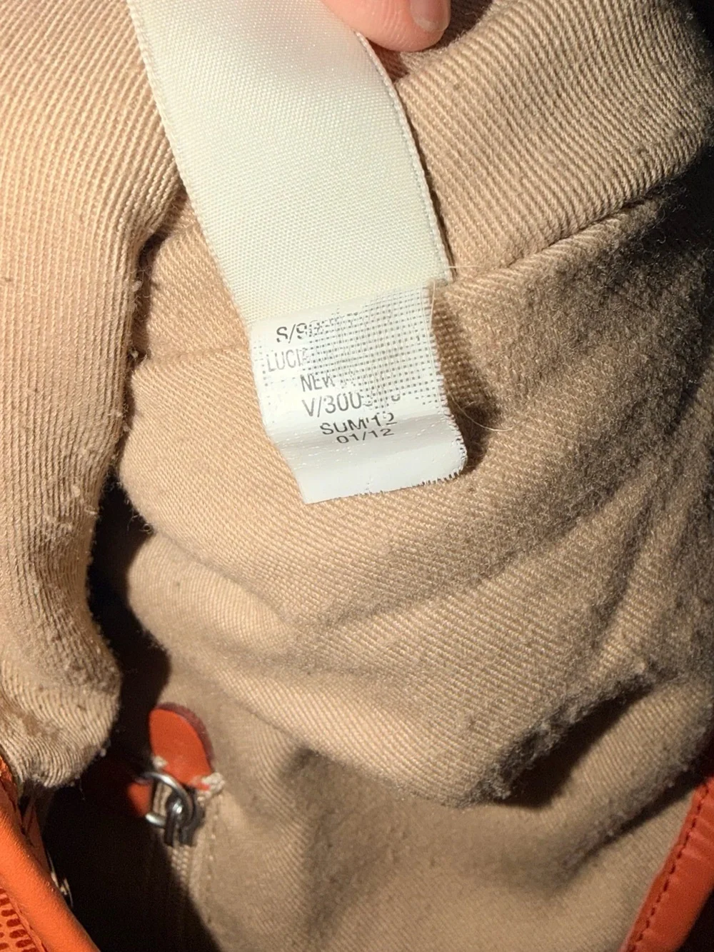 Banana Republic Lucia Lizard Orange Leather Oversized Hobo bag